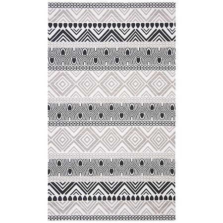 Safavieh 4 x 6 ft. Marbella Rectanglar Area Rug Black MRB625Z-4